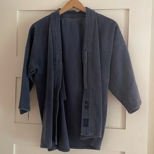 Amazing vintage indigo dyed kimono jacket